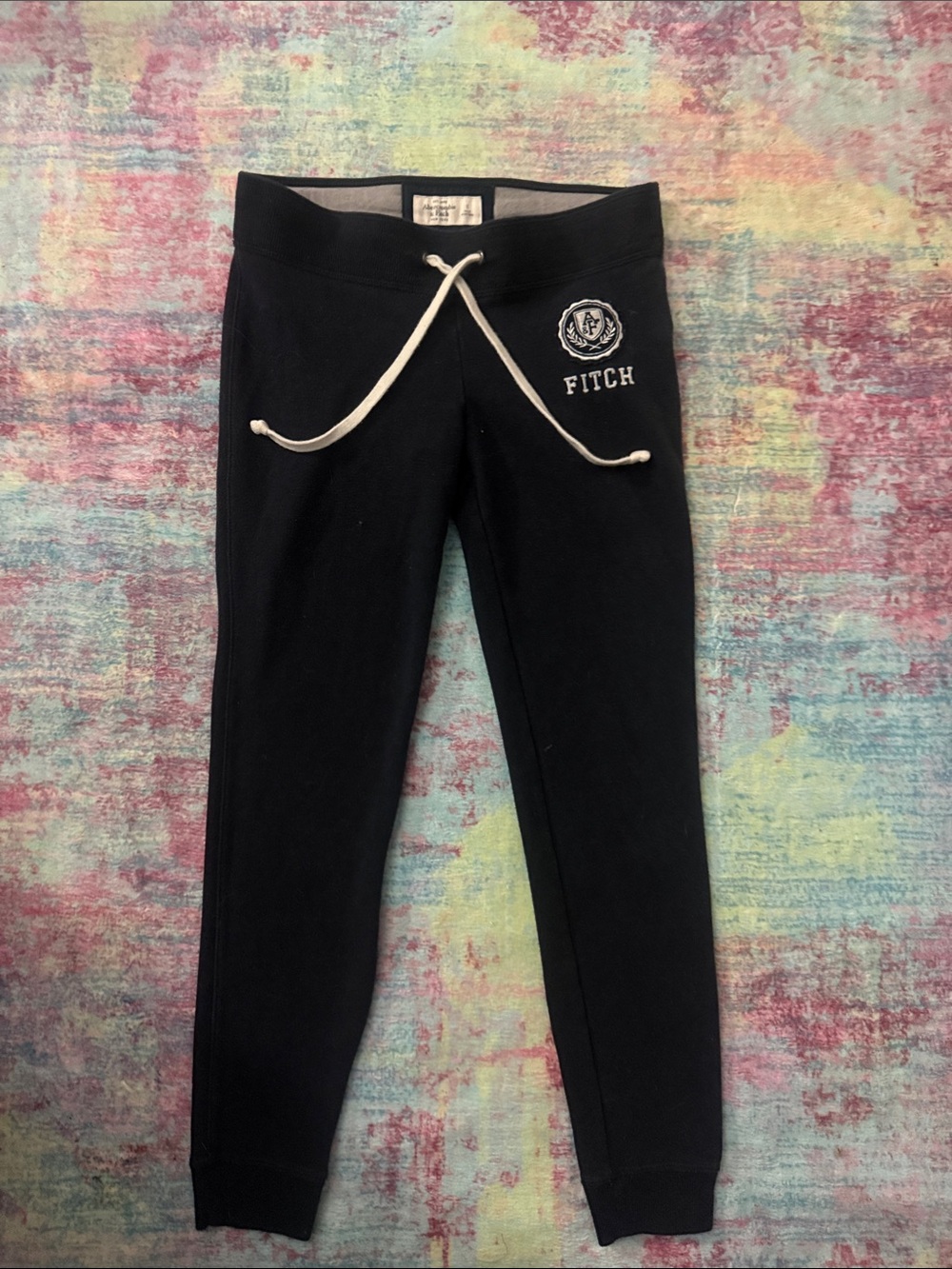 Black Jogger Sweatpants with Drawstring